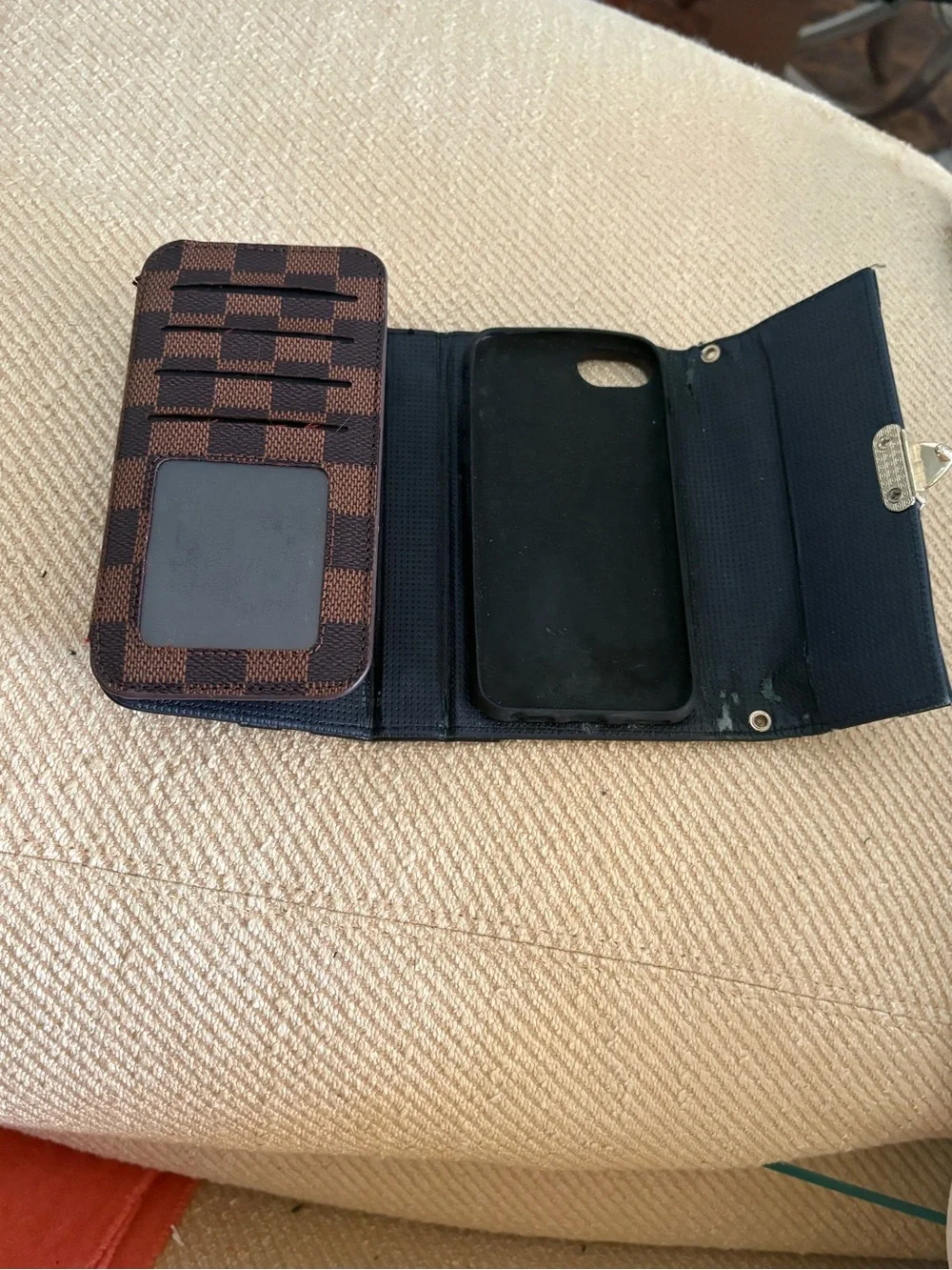 Brown & Black Phone Case Wallet